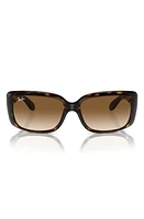 Ray-Ban 55mm Polarized Pillow Sunglasses in Dark Havana at Nordstrom