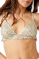 Free People Gold Rush Sequin Bralette Combo at Nordstrom,