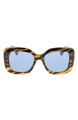 Lanvin Mother & Child 53mm Square Sunglasses in Tiger at Nordstrom