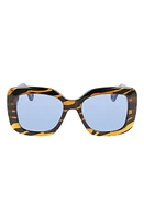 Lanvin Mother & Child 53mm Square Sunglasses in Tiger at Nordstrom