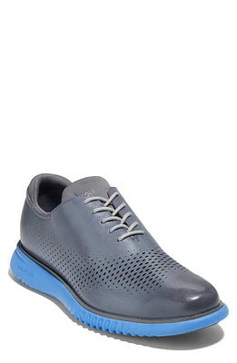 Cole Haan 2.ZeroGrand Laser Wing Derby Folkstone Gray /Marina at Nordstrom,