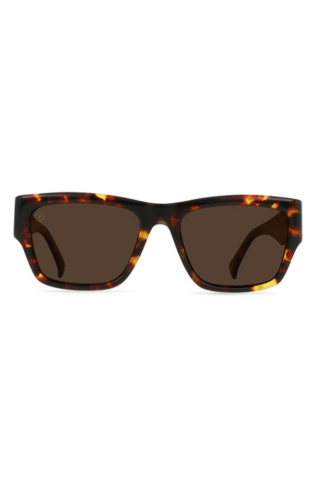 RAEN Rufio Polarized Rectangular Sunglasses in Scout Tort/Brown Polar at Nordstrom