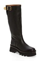 Chloé Owena Knee High Platform Boot in Enigmatic Brown at Nordstrom, Size 10.5Us