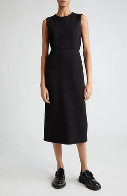 Max Mara Maremar Sleeveless Jersey Sheath Dress Black at Nordstrom,