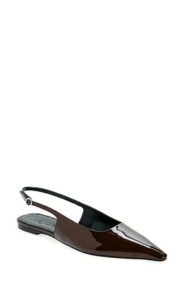 aeyde Fedora Slingback Flat Moka Metallic at Nordstrom,