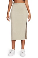 Nike Side Slit Rib Midi Skirt at Nordstrom,