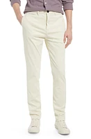 HIROSHI KATO Denit Slim Fit Stretch Chino Pants Ivory at Nordstrom,