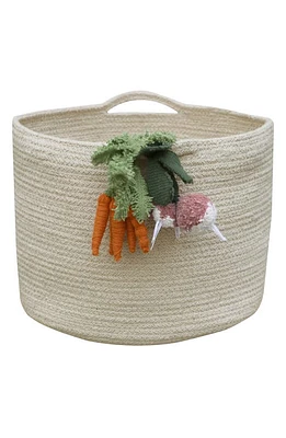 Lorena Canals Veggies Basket in Natural Orange Green at Nordstrom