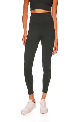 Susana Monaco Rib High Waist Leggings Hunter at Nordstrom,