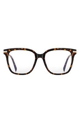 Fifth & Ninth Yara 52mm Square Blue Light Blocking Glasses in Torte at Nordstrom