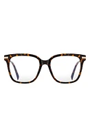 Fifth & Ninth Yara 52mm Square Blue Light Blocking Glasses in Torte at Nordstrom