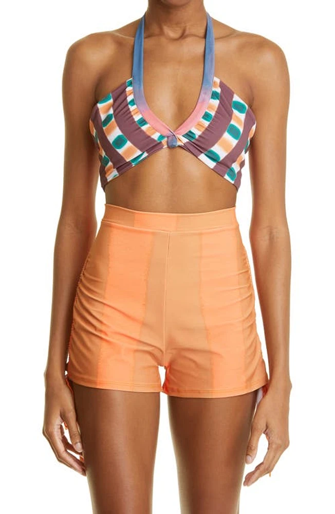 HOUSE OF AAMA Sundown High Waist Two-Piece Swimsuit Multi at Nordstrom,