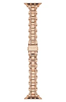 Kate Spade New York scallop 16mm Apple Watch pavé bracelet watchband in Rose Gold at Nordstrom