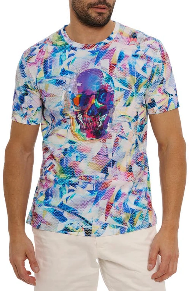 Robert Graham Kaleidoskull Cotton Graphic T-Shirt White Multi at Nordstrom,