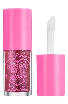 Too Faced Kissing Jelly Lip Oil Gloss in Grape Soda at Nordstrom