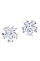 Kwiat Floral Cluster Diamond Stud Earrings in White Gold at Nordstrom