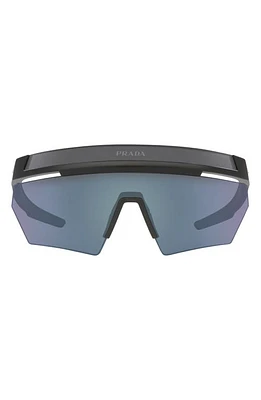 Prada Linea Rossa 59mm Shield Sunglasses in Matte Black at Nordstrom