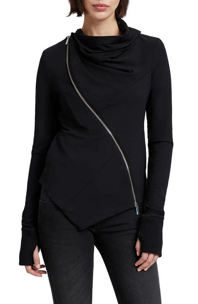 Marcella Hoyt French Terry Jacket Black at Nordstrom,