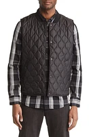 Stone Rose Water Repellent Puffer Vest Black at Nordstrom,