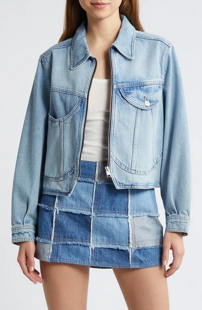 FRAME Heart Denim Jacket Fizz Indigo at Nordstrom,