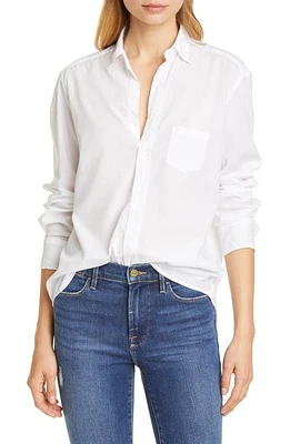 Frank & Eileen Relaxed Button-Up Shirt White Light Poplin at Nordstrom,