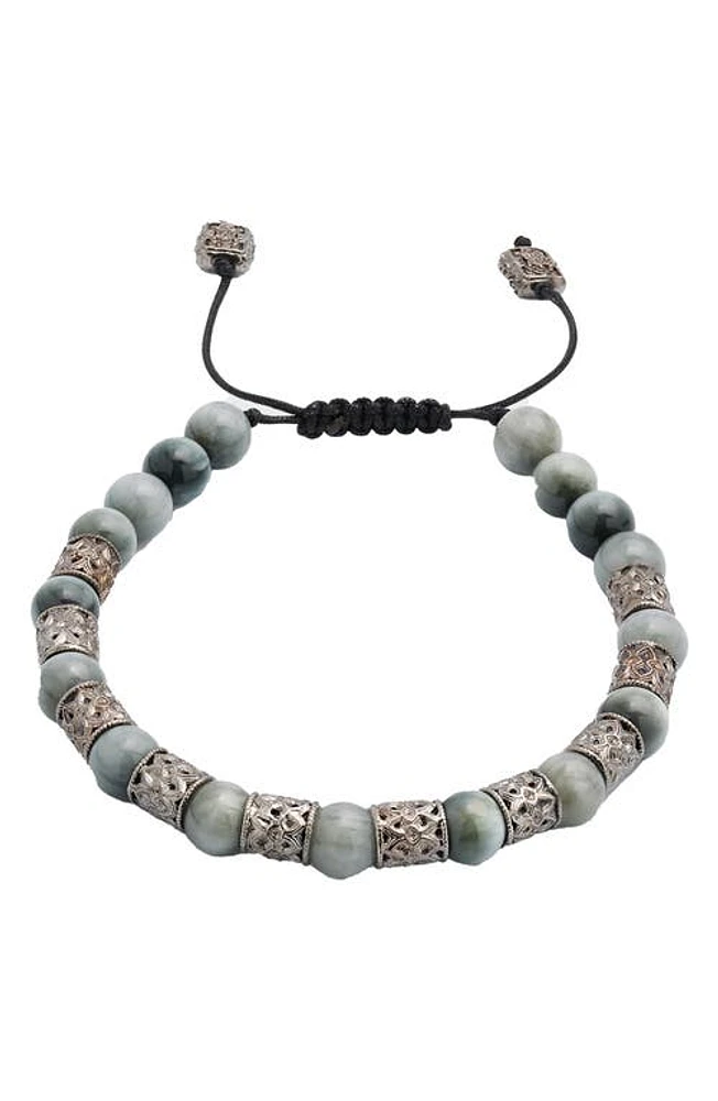 Armenta Romero Eagle Eye Bead & Sterling Silver Bracelet in Blue at Nordstrom