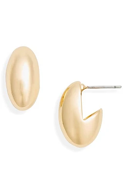 Nordstrom Puffy Huggie Hoop Earrings in Gold at Nordstrom