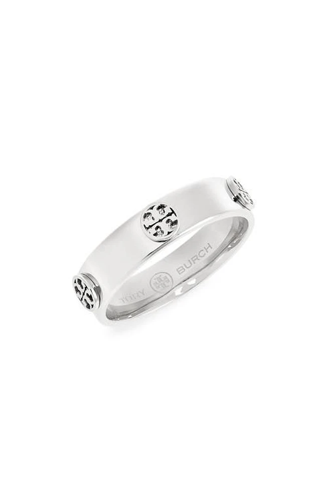 Tory Burch Miller Stud Ring in Tory Silver at Nordstrom, Size 7