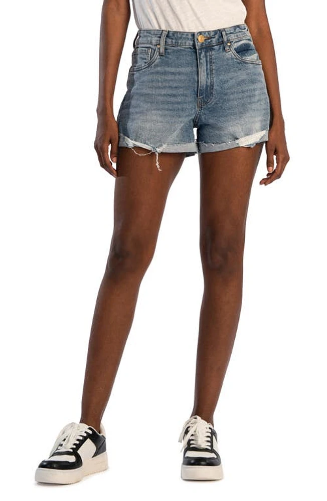 KUT from the Kloth Jane High Waist Denim Cutoff Shorts Still at Nordstrom,