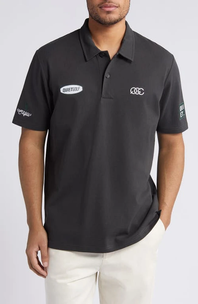 Quiet Golf Tour Polo Black at Nordstrom,