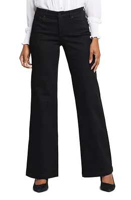 NYDJ Teresa Wide Leg Jeans Black Rinse at Nordstrom,