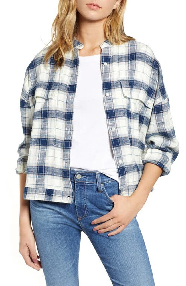 AG Smith Plaid Shirt Jacket at Nordstrom,