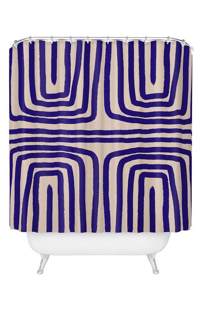 Deny Designs Blue Introspection Shower Curtain at Nordstrom