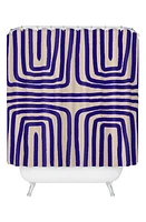 Deny Designs Blue Introspection Shower Curtain at Nordstrom