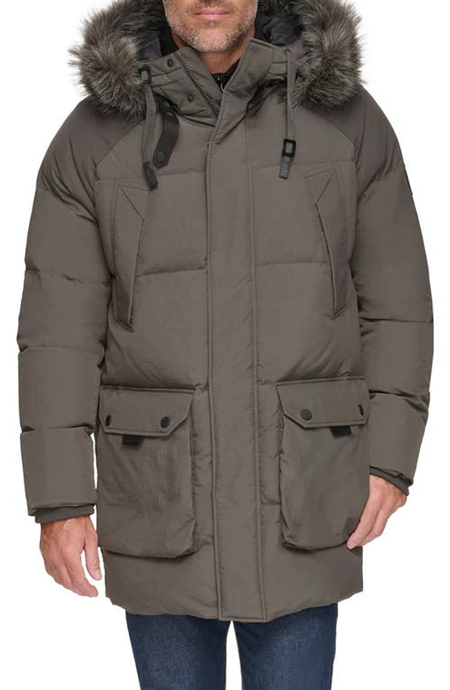 Andrew Marc Suntel Water Resistant Down Parka with Removable Faux Fur Trim at Nordstrom,