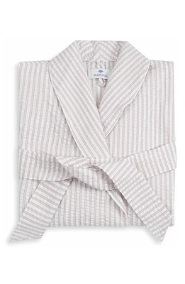 Matouk Matteo Stripe Robe in Natural at Nordstrom