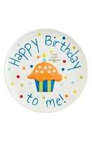 Mud Pie Singing Birthday Plate in Orange/white at Nordstrom