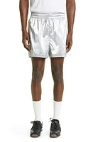 ADIDAS X WALES BONNER 3-Stripes Metallic Shorts in Silver Met at Nordstrom, Size Small