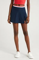 Beyond Yoga Sea You There Faux Wrap Skort Nocturnal Navy at Nordstrom,