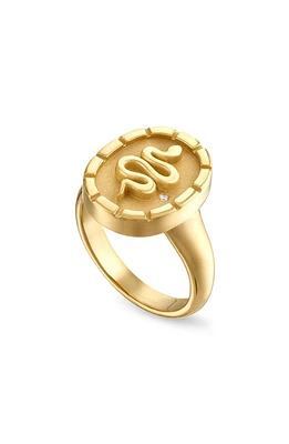 Pamela Zamore Wisdom Diamond Signet Ring Gold at Nordstrom,