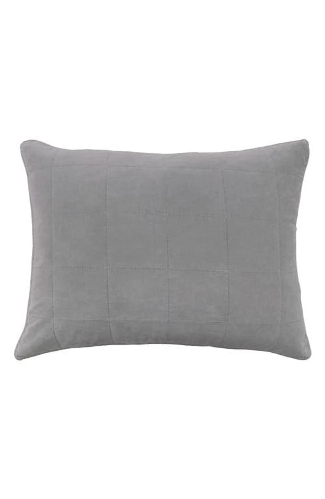 Pom Pom at Home Amsterdam Velvet Cotton Big Pillow in Shore Blue at Nordstrom