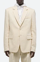 Helmut Lang Classic Linen Blend Blazer Summer Sand at Nordstrom,