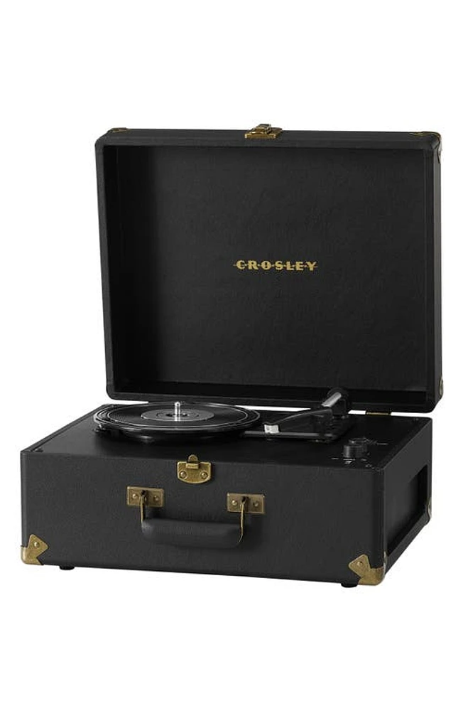 Crosley Radio Retrospect Suitcase Turntable in Black at Nordstrom