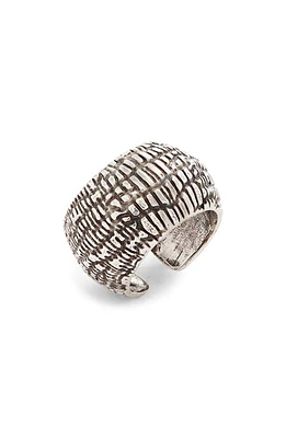 Gas Bijoux Wild Hand Engraved Snakeskin Ring in Silver at Nordstrom