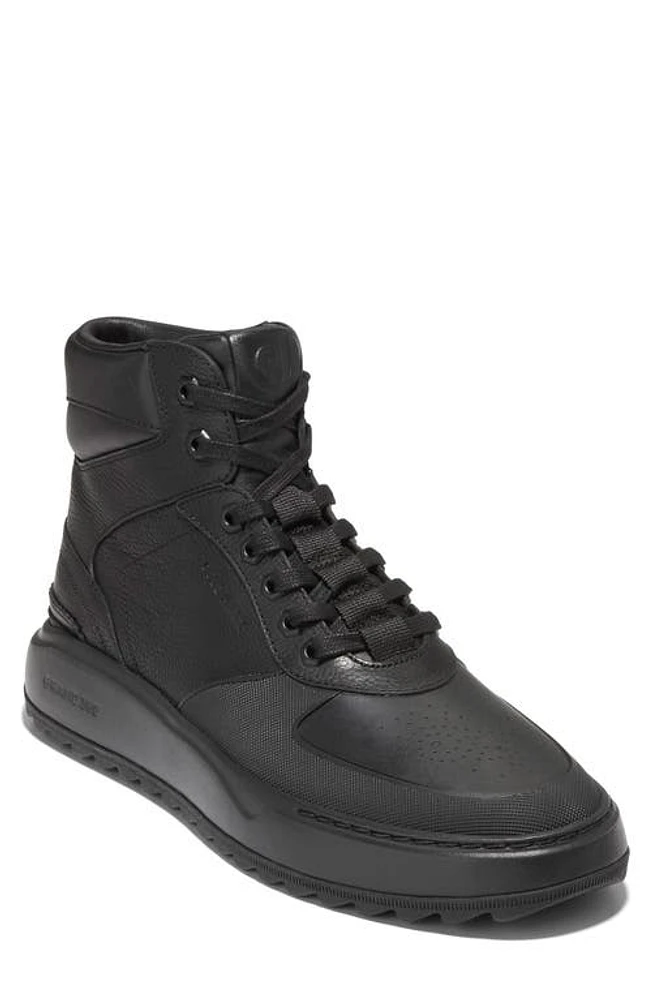 Cole Haan GrandPro Crossover High Top Sneaker Black/Black at Nordstrom,