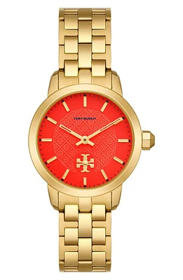 Tory Burch The Tory Bracelet Watch, 34mm in Gold at Nordstrom