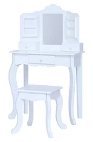 Teamson Kids Fantasy Fields Little Princess Anna Vanity Table & Stool Set in White at Nordstrom