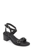 rag & bone Geo Chain Ankle Strap Sandal Black at Nordstrom,