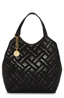 Vince Camuto Kisho Quilted Leather Shoulder Bag in Black Lambar at Nordstrom