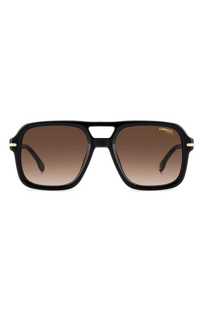 Carrera Eyewear 55mm Gradient Square Sunglasses in / Gradient at Nordstrom